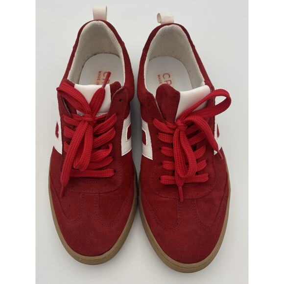 Cruza Low Profile Sneakers Red Suede Size 39 Retro Made in Portugal - Picture 4 of 12